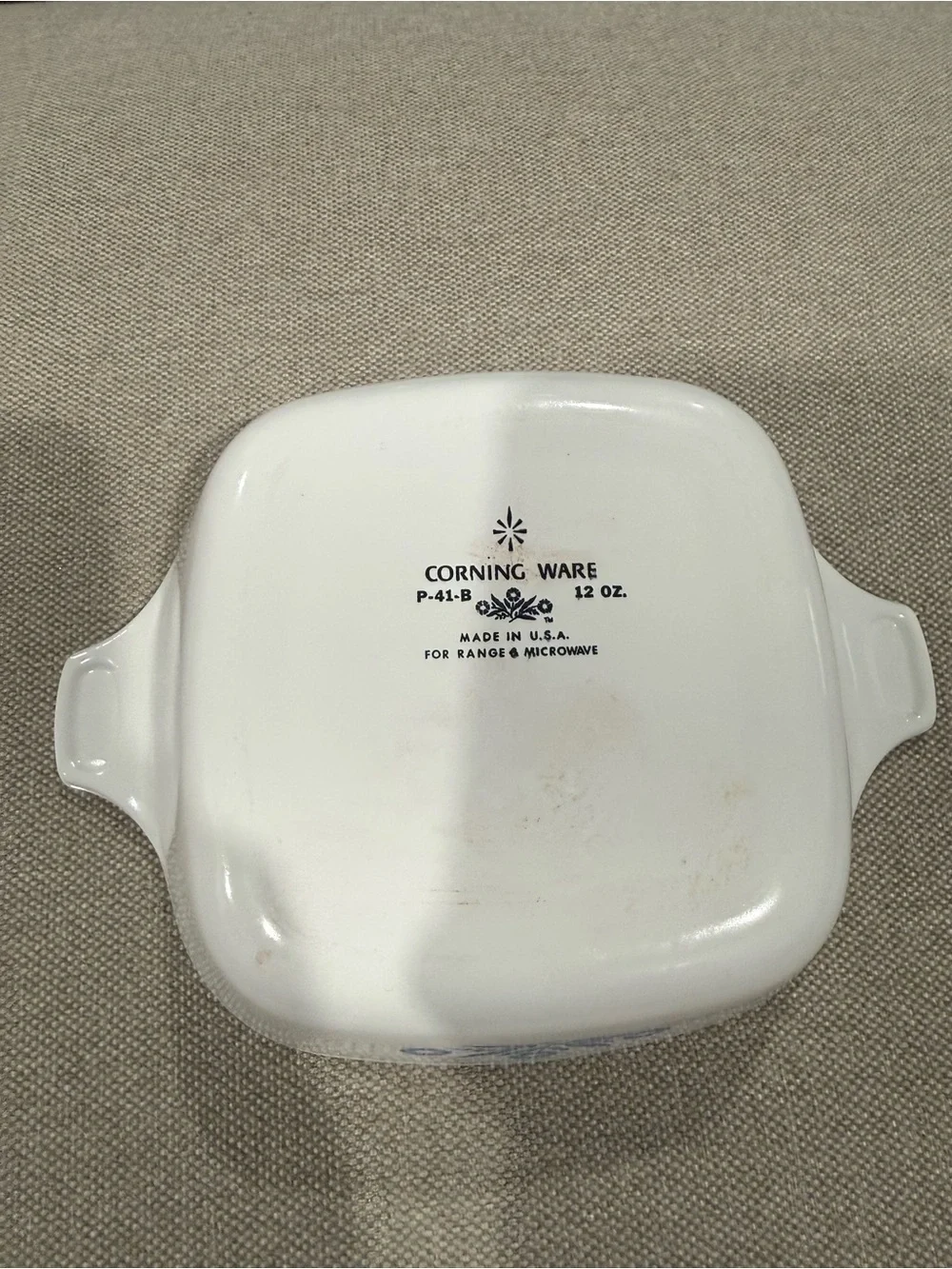Vintage Corningware Blue cornflower Pattern, mini P-41-B, baking dish.